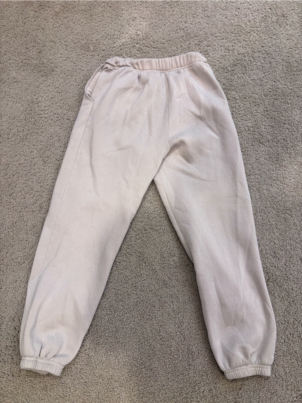 Women’s Cream Jogger Sweatpants